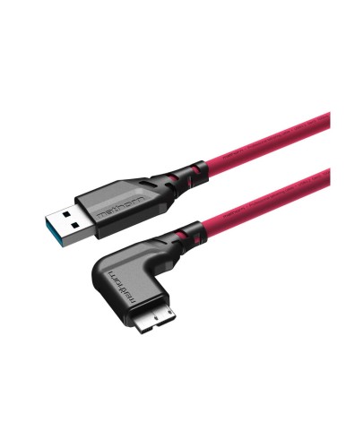 Kabel do tetheringu Mathorn 5m 10Gbps USB A - Micro B Magenta