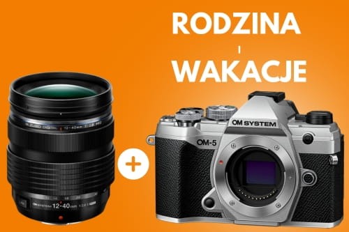 Aparat OM SYSTEM OM-5 Srebrny + Obiektyw OM System ED 12-40 mm f/2.8 PRO II