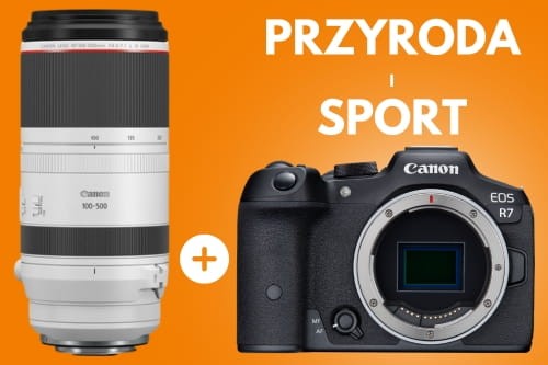 Aparat Canon EOS R7 Body + Obiektyw Canon RF 100-500 mm f/4.5-7.1 L IS USM
