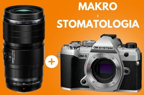 Aparat OM SYSTEM OM-5 + OM System ED 90 mm f/3.5 Macro IS PRO