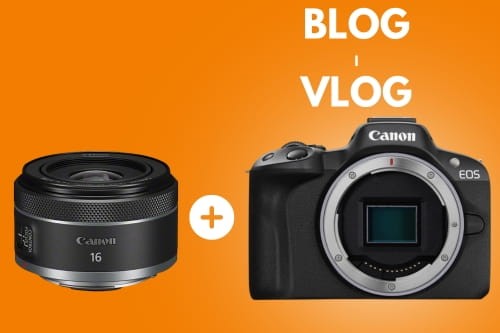 Aparat Canon EOS R50 + Canon RF 16 mm f/2.8 STM