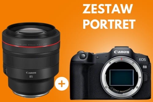 Aparat Canon EOS R8 + Canon RF 85mm f/1.2 L USM DS