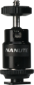 Mini głowica kulowa Nanlite z adapterem gorącej stopki
