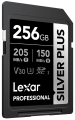 Karta pamięci Lexar Professional SILVER Plus SDXC 256GB R205/W150 V30