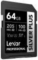 Karta pamięci Lexar Professional SILVER Plus SDXC 64GB R205/W100 V30