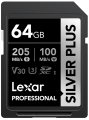 Karta pamięci Lexar Professional SILVER Plus SDXC 64GB R205/W100 V30