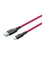 Kabel do tetheringu Mathorn 5m 10Gbps 60W USB A-C magenta