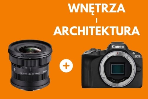 Aparat Canon EOS R10 + Sigma 18-50 mm f/2.8 C DC DN Canon RF
