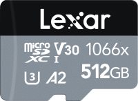 Karta pamięci Lexar microSDXC SILVER 512GB UHS-I V30 1066x