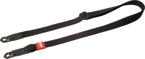 ACAM-100A  Slim & Soft Cloth Camera strap - Leica Mmirrorless (wRing) BLKRed 01.png