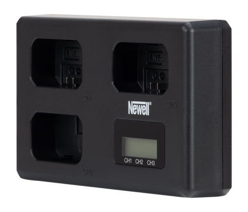 Ładowarka trójkanałowa Newell TT-USB-C do akumulatorów NP-FW50 do Sony_03_HD.png