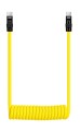Kabel Newell USB-C - USB-C 100 W, 1,5 m, silikonowy, spiralny, żółto-czarny_01_HD.jpg