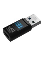 Miernik Adapter Mathorn MPMA-10AC60 USB A do C LED PD 60W 3A VAW 10Gbps