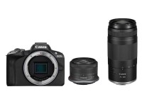 Aparat Canon EOS R50 body + Canon RF-S 18-45 mm F4.5-6.3 IS STM  + Canon RF 75-300 mm F/4-5.6