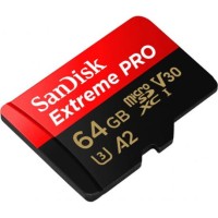 Karta pamięci SANDISK EXTREME PRO microSDXC 64GB 170/90 MB/s A2 C10 V30 UHS-I U3